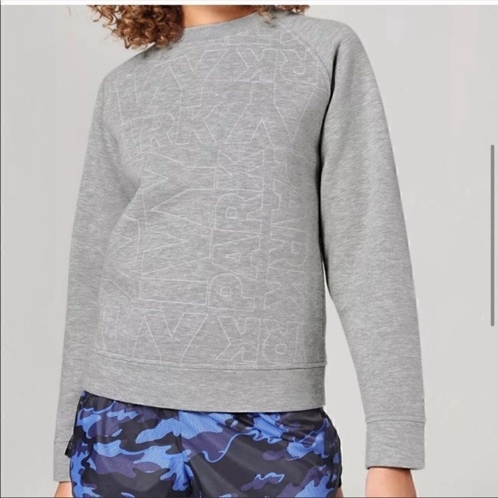 NWOT Ivy Park Quilted Gray Sweatshirt XS Crew Long Sleeve Warm Cozy